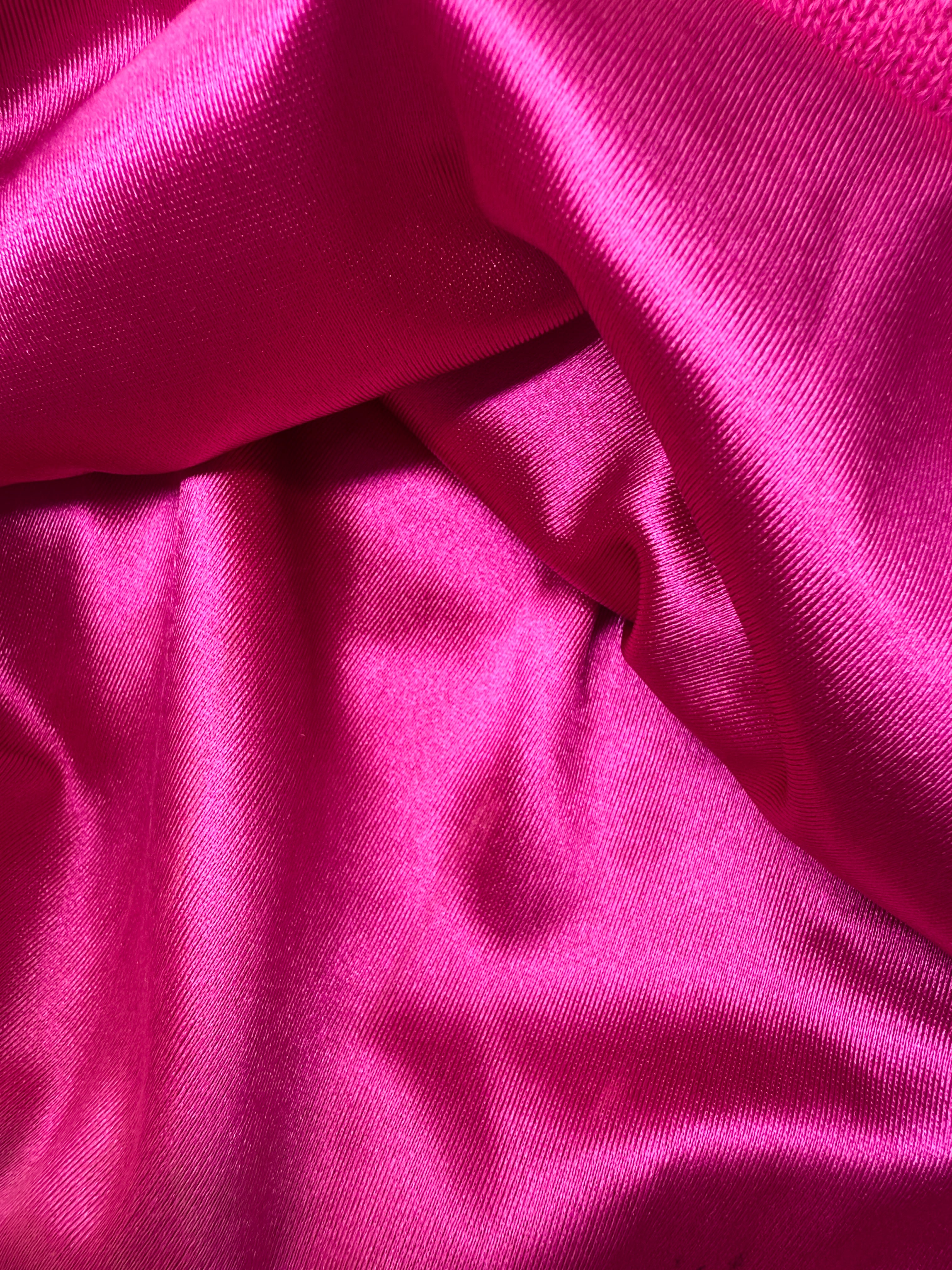 "With The Pink" Pink Satin Beanie